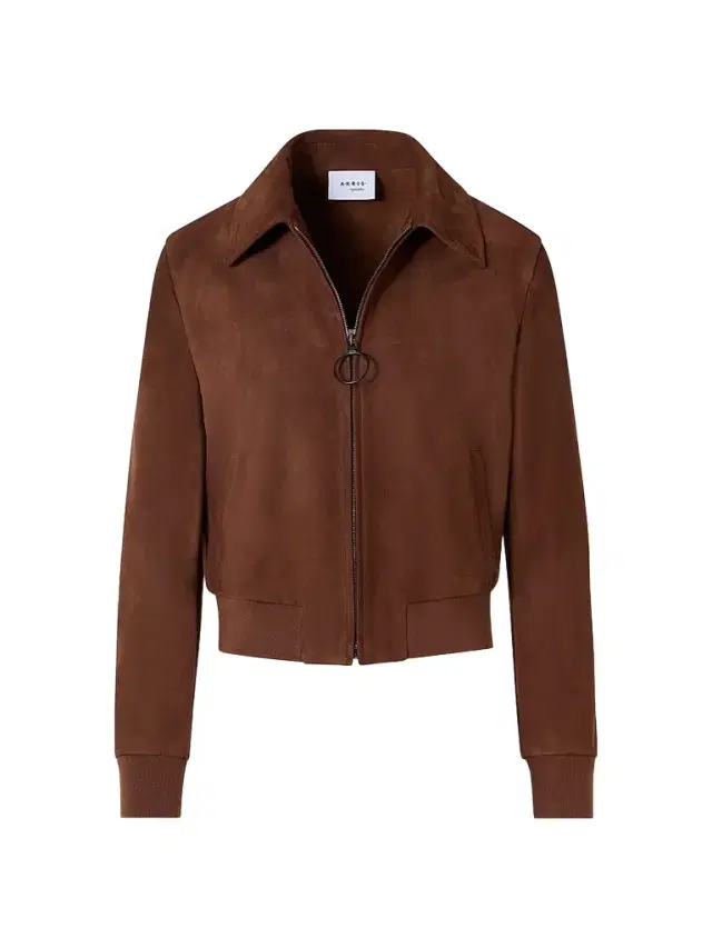 Akris punto Women's Suede Bomber Short Jacket - Caramel