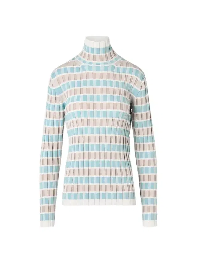 Akris punto Women's Intarsia Check Wool Sweater - Winter White Oat