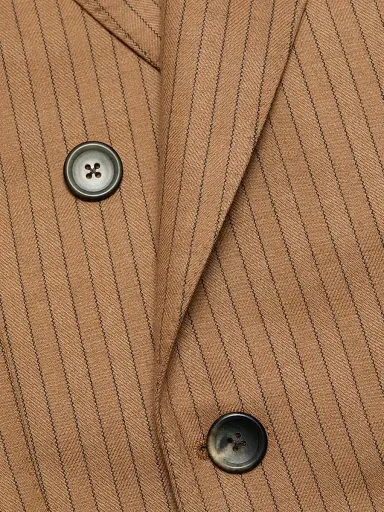 Tom Ford Men's Herringbone Stripe Double-Breasted Blazer | Thumbnail 6 Tom Ford Men's Herringbone Stripe Double-Breasted Blazer | Thumbnail 6