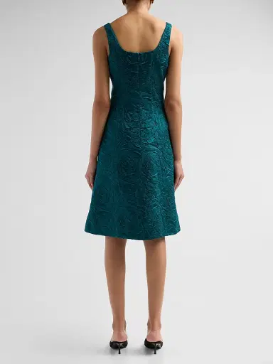 Teri Jon by Rickie Freeman Women's Embossed Jacquard Mini Dress | Thumbnail 3 Teri Jon by Rickie Freeman Women's Embossed Jacquard Mini Dress | Thumbnail 3