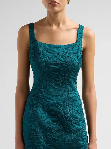 Teri Jon by Rickie Freeman Women's Embossed Jacquard Mini Dress | Thumbnail 5 Teri Jon by Rickie Freeman Women's Embossed Jacquard Mini Dress | Thumbnail 5
