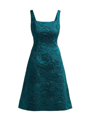 Teri Jon by Rickie Freeman Women's Embossed Jacquard Mini Dress | Thumbnail 1 Teri Jon by Rickie Freeman Women's Embossed Jacquard Mini Dress | Thumbnail 1