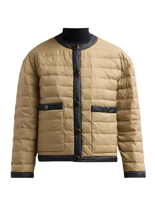 Veronica Beard Women's Pearson Quilted Button-Front Jacket - Desert Taupe Black