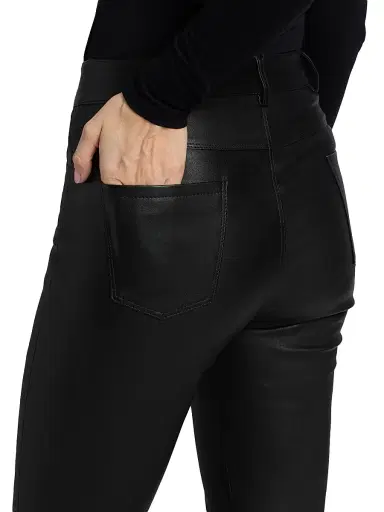 LAMARQUE Women's Faris Leather Flared Crop Pants - Black - Size 00 | Thumbnail 6 LAMARQUE Women's Faris Leather Flared Crop Pants - Black - Size 00 | Thumbnail 6