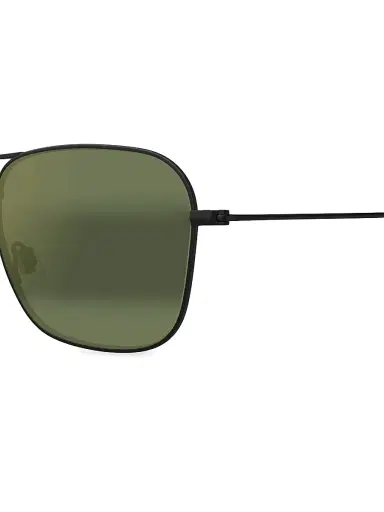 Maui Jim Men's Elua Naauao 58MM Aviator Sunglasses - Green Matte Black | Thumbnail 3