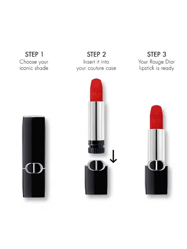 Dior Women's Rouge Lipstick Refill - 772 Classic Rosewood Velvet | Thumbnail 6