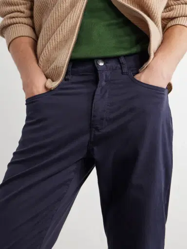 Canali Tapered Cotton-Blend Twill Trousers - Men | Thumbnail 5 Canali Tapered Cotton-Blend Twill Trousers - Men | Thumbnail 5