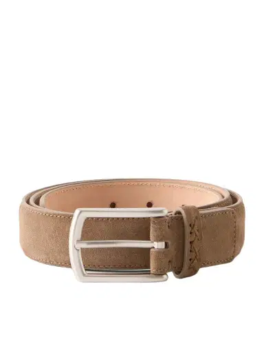 Zegna 3cm Suede Belt - Men | Thumbnail 1