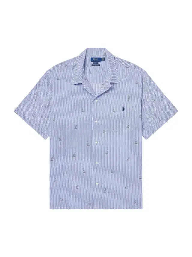 Polo Ralph Lauren Logo-Embroidered Striped Printed Cotton-Seersucker Shirt - Men