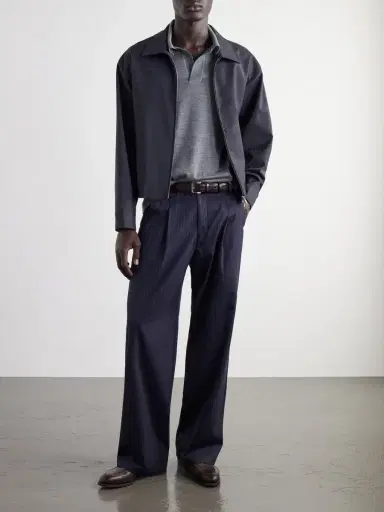 Gabriela Hearst Stendhal Cashmere and Silk-Blend Polo Shirt - Men | Thumbnail 2