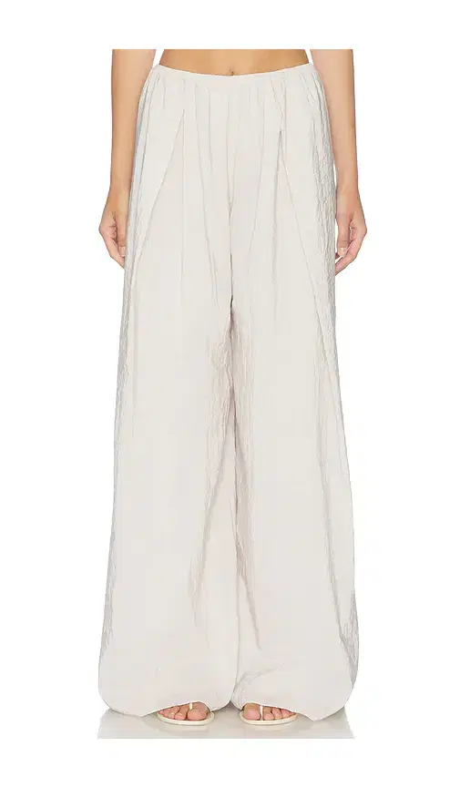 La Ligne Pleated Wide Leg Pant