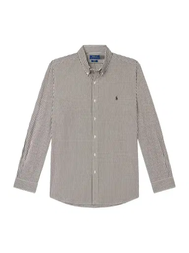 Polo Ralph Lauren Logo-Embroidered Striped Cotton-Blend Poplin Shirt - Men | Thumbnail 1