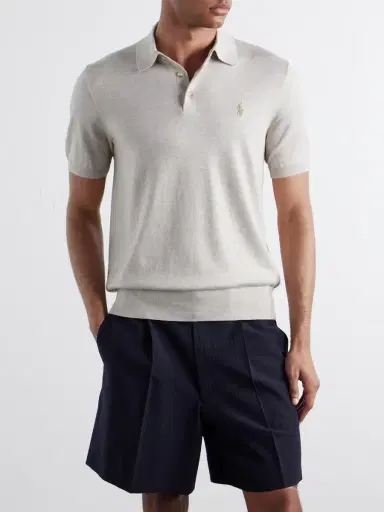 Polo Ralph Lauren Logo-Embroidered Cotton Polo Shirt - Men | Thumbnail 3