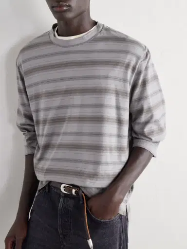 Our Legacy Striped Cotton-Jersey T-Shirt - Men | Thumbnail 5