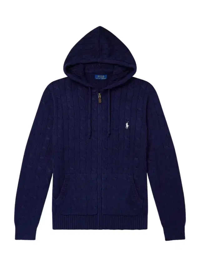 Polo Ralph Lauren Logo-Embroidered Cable-Knit Cotton Zip-Up Hoodie - Men