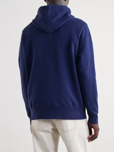 Polo Ralph Lauren Logo-Embroidered Cotton-Jersey Hoodie - Men | Thumbnail 4