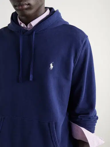 Polo Ralph Lauren Logo-Embroidered Cotton-Jersey Hoodie - Men | Thumbnail 5