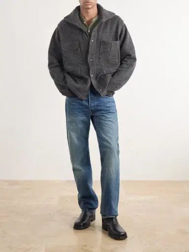 RRL Charles Striped Cotton-Blend Fleece Jacket - Men | Thumbnail 2