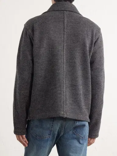 RRL Charles Striped Cotton-Blend Fleece Jacket - Men | Thumbnail 4