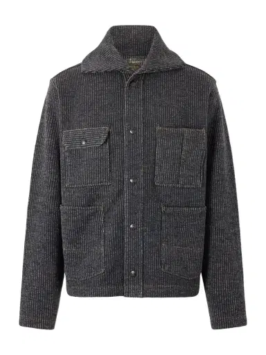 RRL Charles Striped Cotton-Blend Fleece Jacket - Men | Thumbnail 1