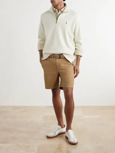 Polo Ralph Lauren Logo-Embroidered Ribbed Cotton Half-Zip Sweater - Men | Thumbnail 2