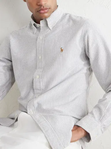 Polo Ralph Lauren Logo-Embroidered Striped Cotton Shirt - Men | Thumbnail 5