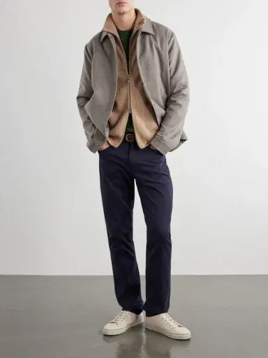 Canali Wool and Cashmere-Blend Zip-Up Sweater - Men | Thumbnail 2 Canali Wool and Cashmere-Blend Zip-Up Sweater - Men | Thumbnail 2