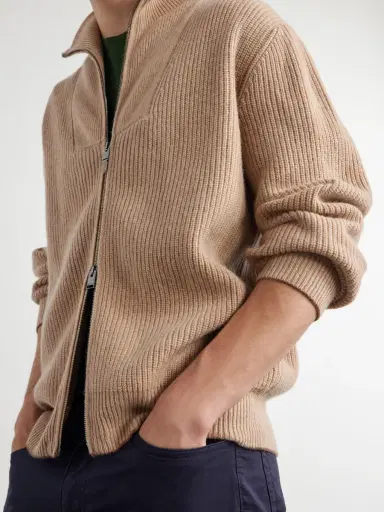 Canali Wool and Cashmere-Blend Zip-Up Sweater - Men | Thumbnail 5 Canali Wool and Cashmere-Blend Zip-Up Sweater - Men | Thumbnail 5