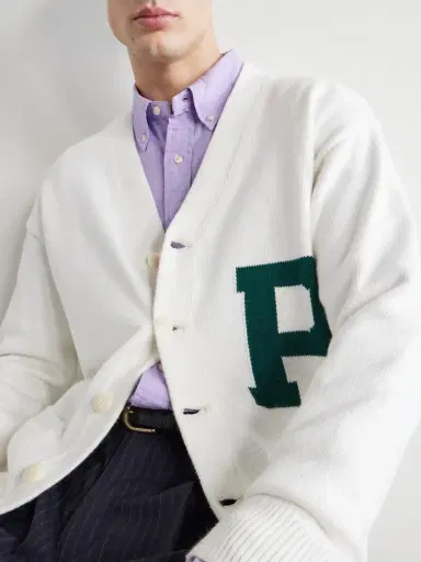 Polo Ralph Lauren Logo-Intarsia Cotton Cardigan - Men | Thumbnail 5
