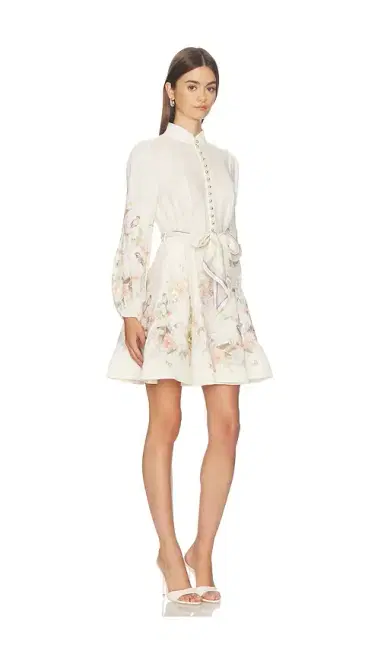 Zimmermann Valiant Button Mini Dress | Thumbnail 2