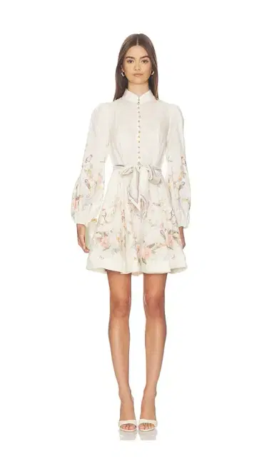Zimmermann Valiant Button Mini Dress | Thumbnail 1
