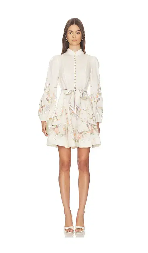 Zimmermann Valiant Button Mini Dress