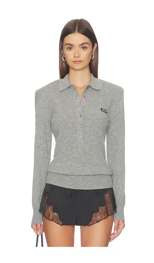 ROTATE Wool Longleeve Polo