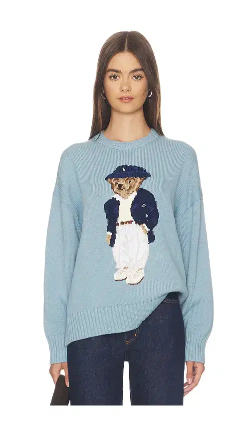 Polo Ralph Lauren Cotton Bear Crew Neck Pullover