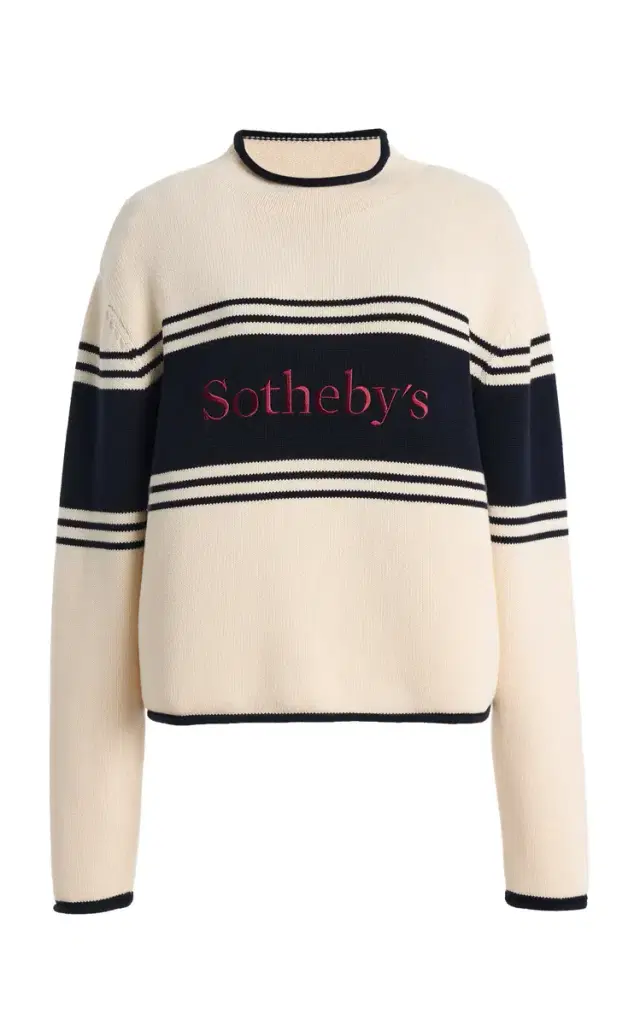 Frame x Sotheby's Rolled Cotton Sweater