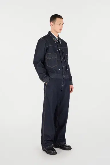 Roberto Cavalli Denim Jacket With Studs And Stones | Thumbnail 2