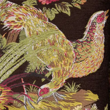Roberto Cavalli Wool-Blend Coat With Oriental Bird Print | Thumbnail 4