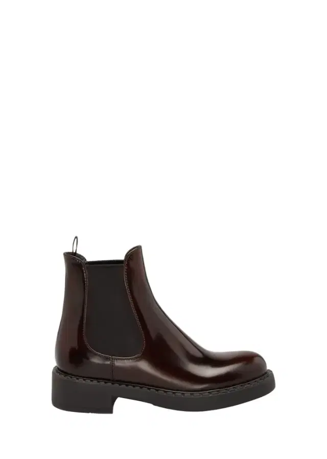 Prada Leather Chelsea Pull-On Booties