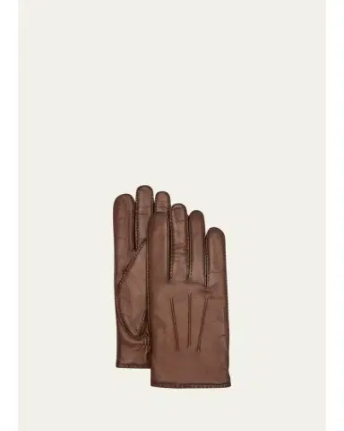 Agnelle Men's Patina Leather Gloves | Thumbnail 1 Agnelle Men's Patina Leather Gloves | Thumbnail 1
