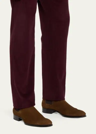 Brioni Men's Suede Chelsea Boots | Thumbnail 2
