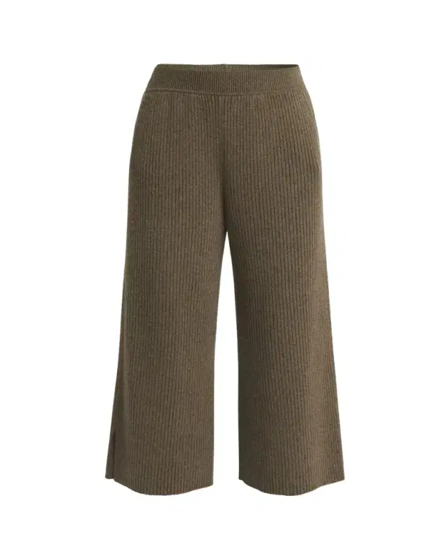 Loro Piana Fobello Baby Cashmere Wide-Leg Trousers