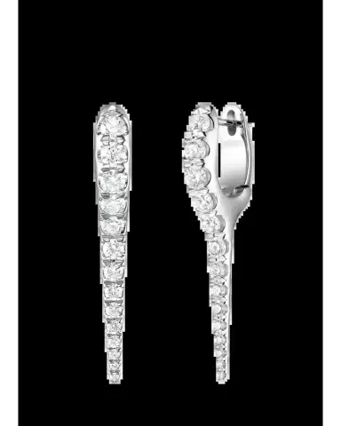 Melissa Kaye 18K White Gold Lola Needle Earrings with Diamonds | Thumbnail 2
