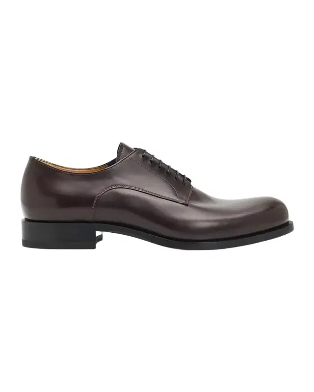 Men's Moustachou Red-Sole Leather Derby Shoes Men's Moustachou Red-Sole Leather Derby Shoes