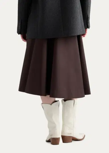 Prada Re-Nylon Zip-Front Midi Skirt | Thumbnail 3