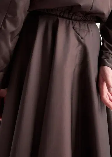 Prada Re-Nylon Zip-Front Midi Skirt | Thumbnail 5
