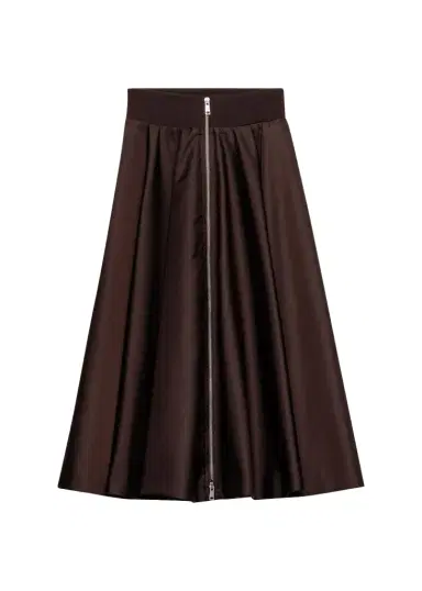Prada Re-Nylon Zip-Front Midi Skirt | Thumbnail 1