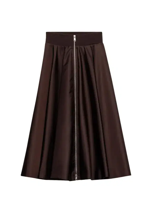 Prada Re-Nylon Zip-Front Midi Skirt