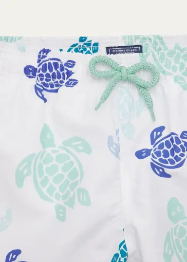 Vilebrequin Boys Tortues Print Swim Trunks, Size 2T-14 | Thumbnail 3