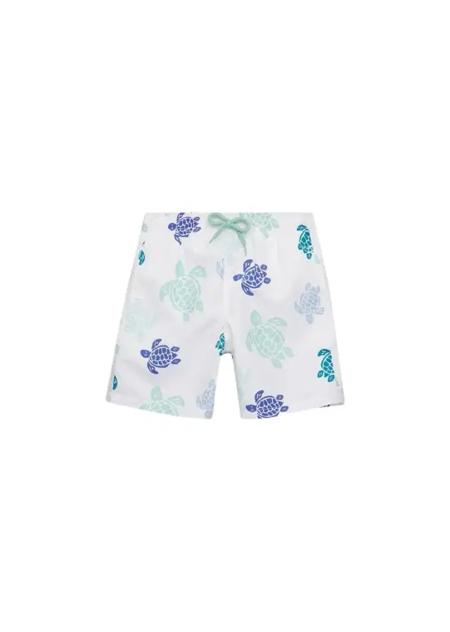 Vilebrequin Boys Tortues Print Swim Trunks, Size 2T-14