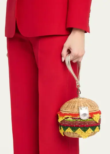Judith Leiber Couture Deluxe Cheeseburger Basket Wristlet Bag | Thumbnail 2